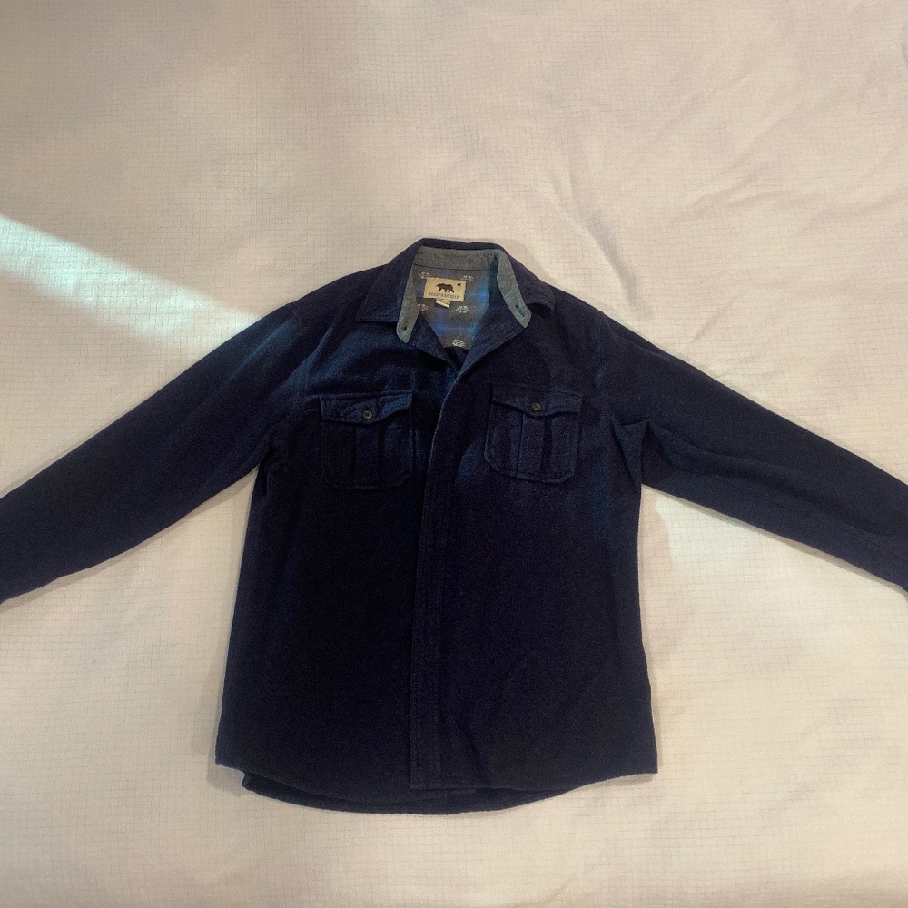 Mens heavy flannel work shirt